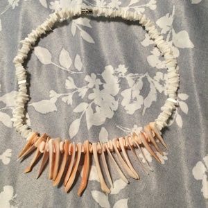Beautiful necklace with white And pink Coral